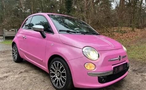 ② Te koop: Fiat 500 Roze .